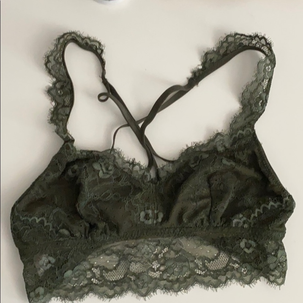 Candie’s Green bralette